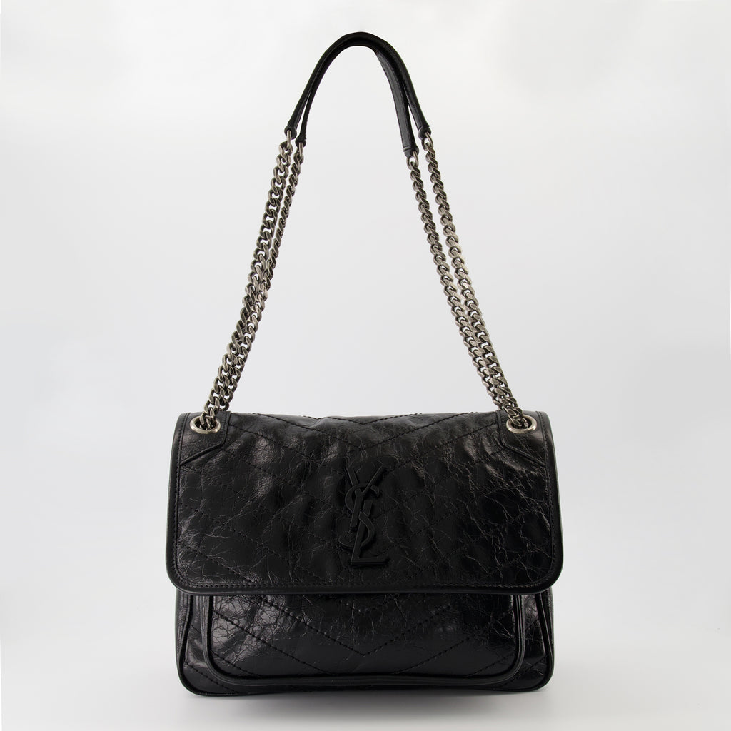 Sacs à main et épaule Borsa Niki Media Nera Saint Laurent Noir Femme