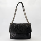 Sacs à main et épaule ニキ ミディアム ブラック バッグ Saint Laurent Noir Femme