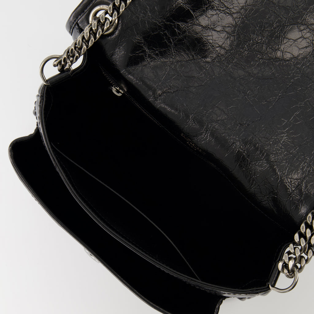 Sacs à main et épaule Borsa Niki Media Nera Saint Laurent Noir Femme