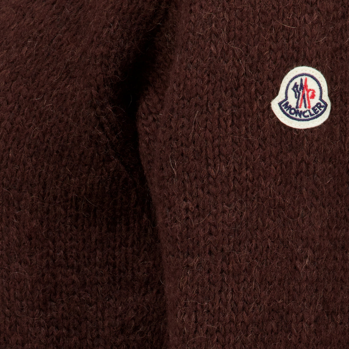 Maille Pull marron en alpaga Moncler Marron Femme