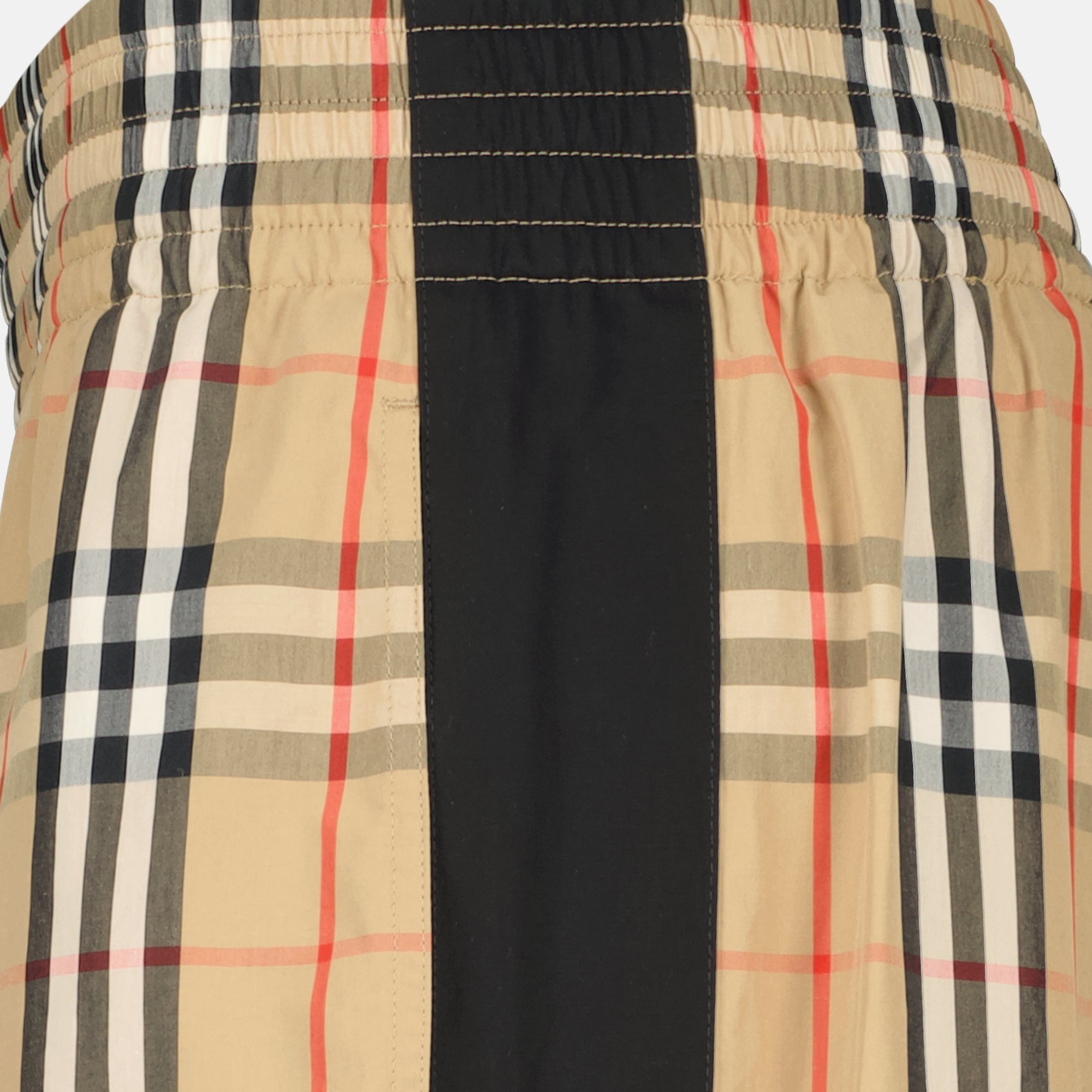 Bild der Burberry Damen Check Baumwollhose - Frühjahr/Sommer 2026 - Detaillierte Ansicht_1