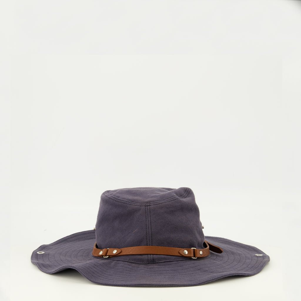 Chapeaux, casquettes et bonnets Chapéu Cowboy em Drill Azul Marinho Miu Miu Bleu foncé Femme