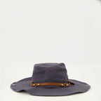 Chapeaux, casquettes et bonnets Chapeau de cowboy en drill bleu marine Miu Miu Bleu foncé Femme