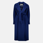 Manteaux Manteau Icon bleu marine en laine Max Mara Bleu foncé Femme