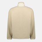 Imagen de la chaqueta de teddy con cremallera beige de Moncler para Hombre - Temporada Otoño-Invierno 2025 - Vista Posterior