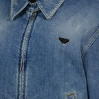 Imagen del artículo Chaqueta de mezclilla azul de la marca Prada para Mujer - Temporada Primavera-Verano 2026 - Vista Detallada_1
