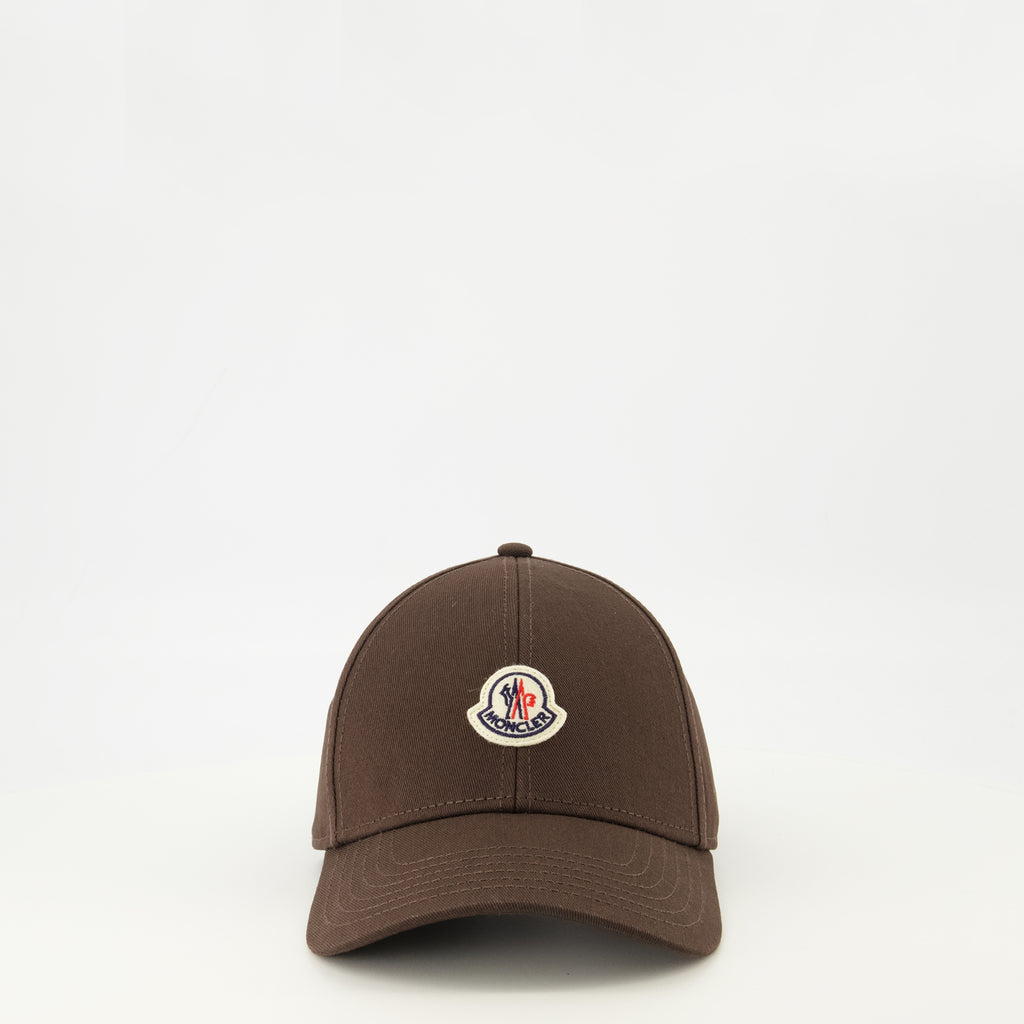 Image de l'article Casquette logo marron de la marque Moncler pour Homme - Saison Printemps-Été 2026 - Vue de Face