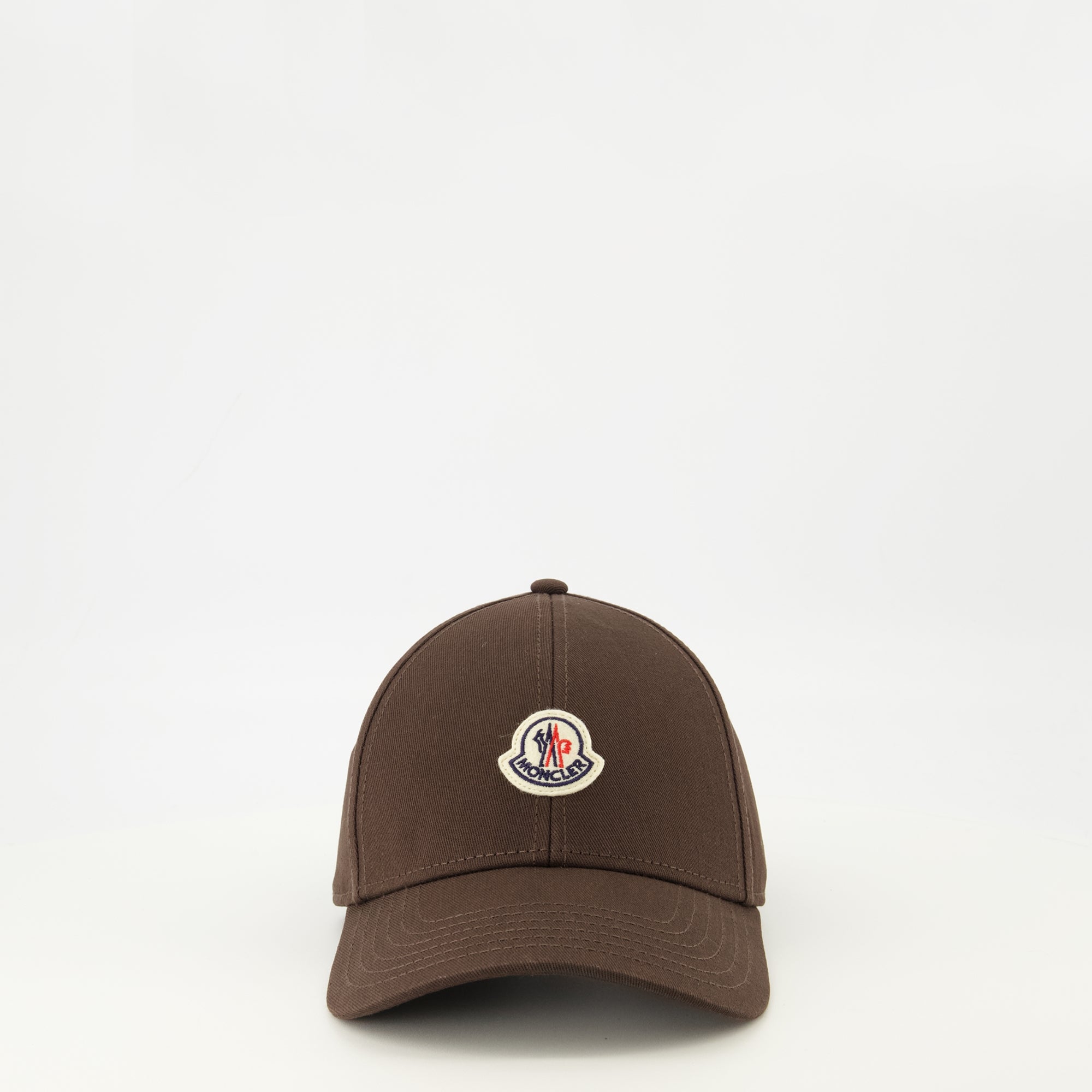 Image de l'article Casquette logo marron de la marque Moncler pour Homme - Saison Printemps-Été 2026 - Vue de Face