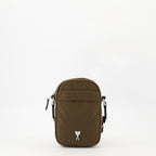 Sacs bandoulière Petit sac crossbody Ami PARIS Kaki Unisexe