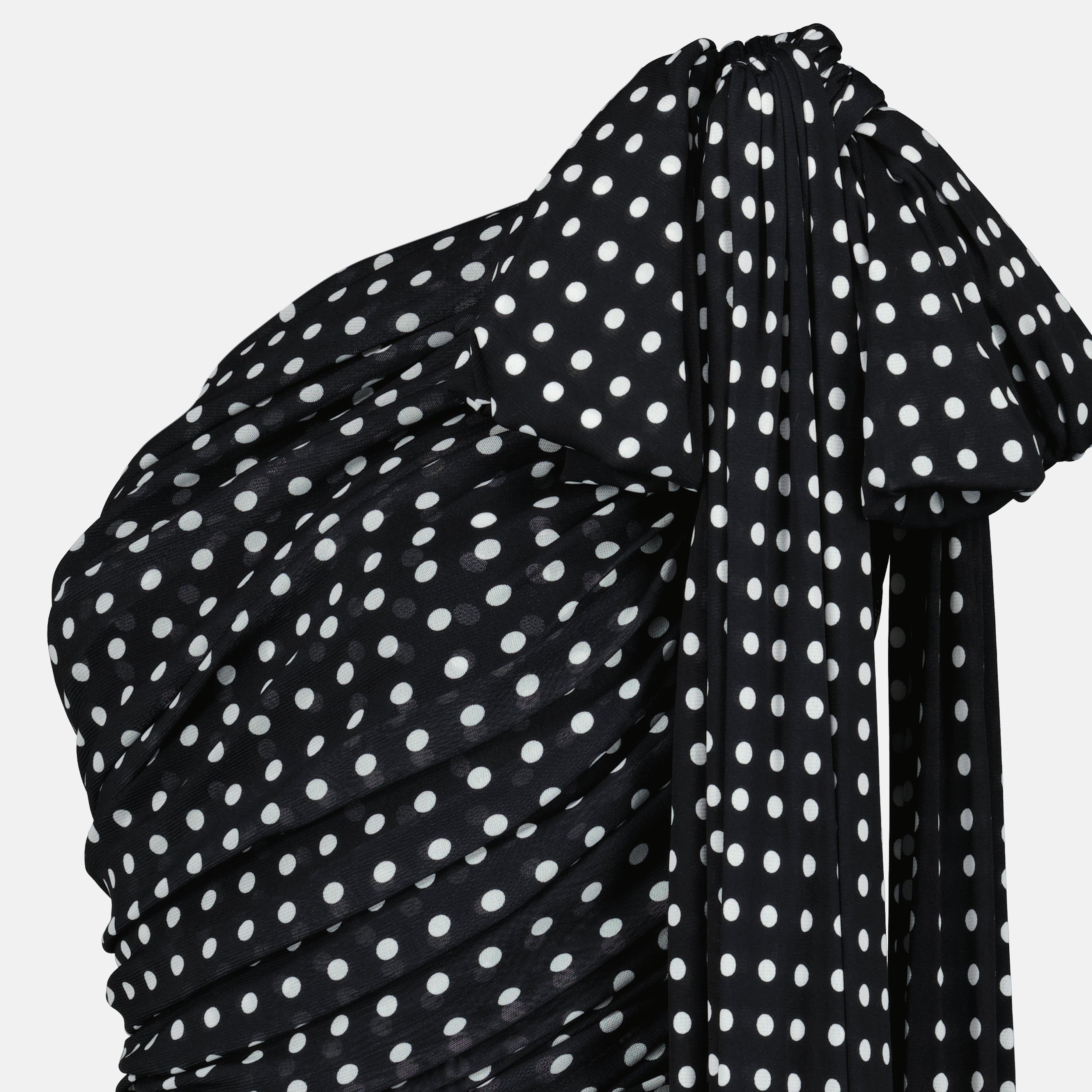 Robes Robe asymétrique à pois Patou Noir Femme