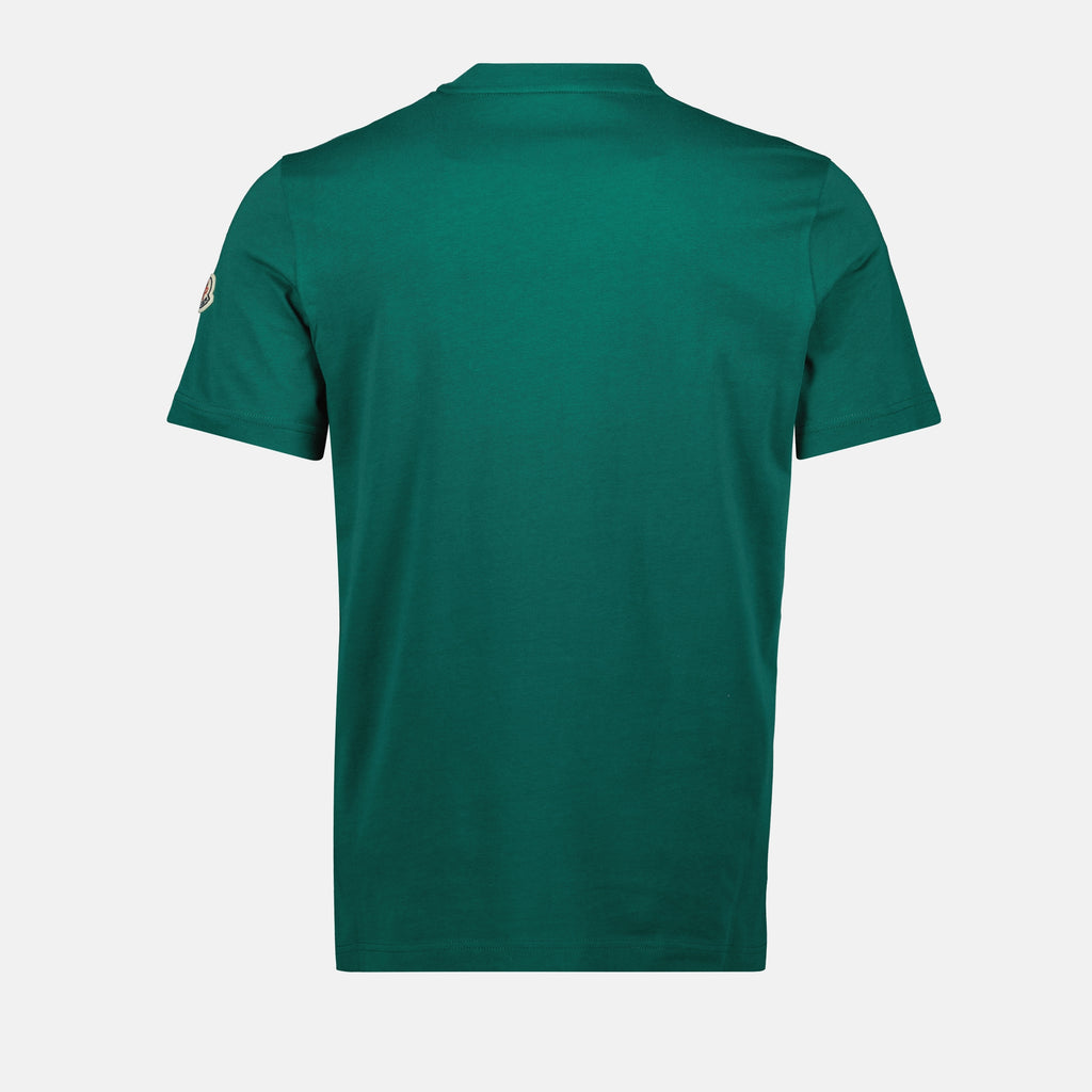T-shirt T-shirt a Pocke Monogram Moncler Verde Homme