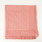 Image of the article FF shawl in silk and wool by the brand Fendi for Women - Autumn-Winter Season 2025 - Detailed View_3