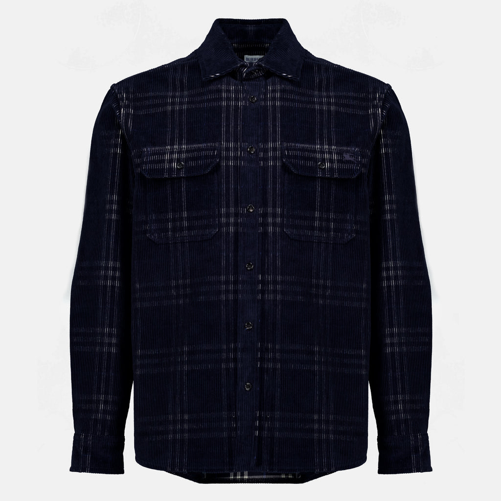 Chemises 코듀로이 오버셔츠 Burberry Bleu foncé Homme