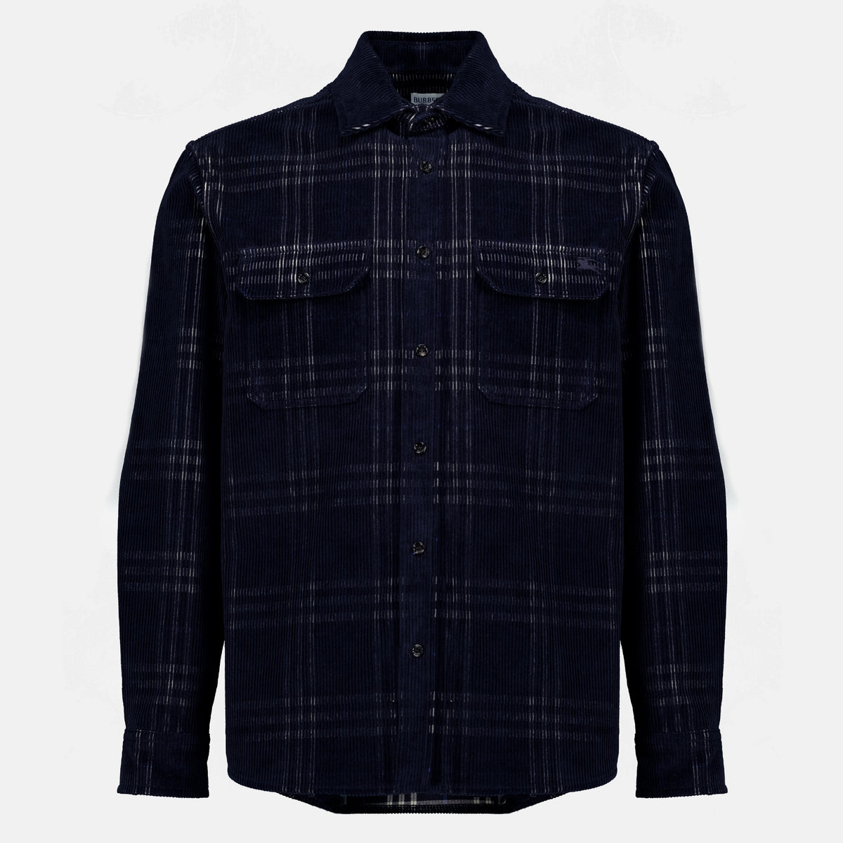 Chemises 코듀로이 오버셔츠 Burberry Bleu foncé Homme