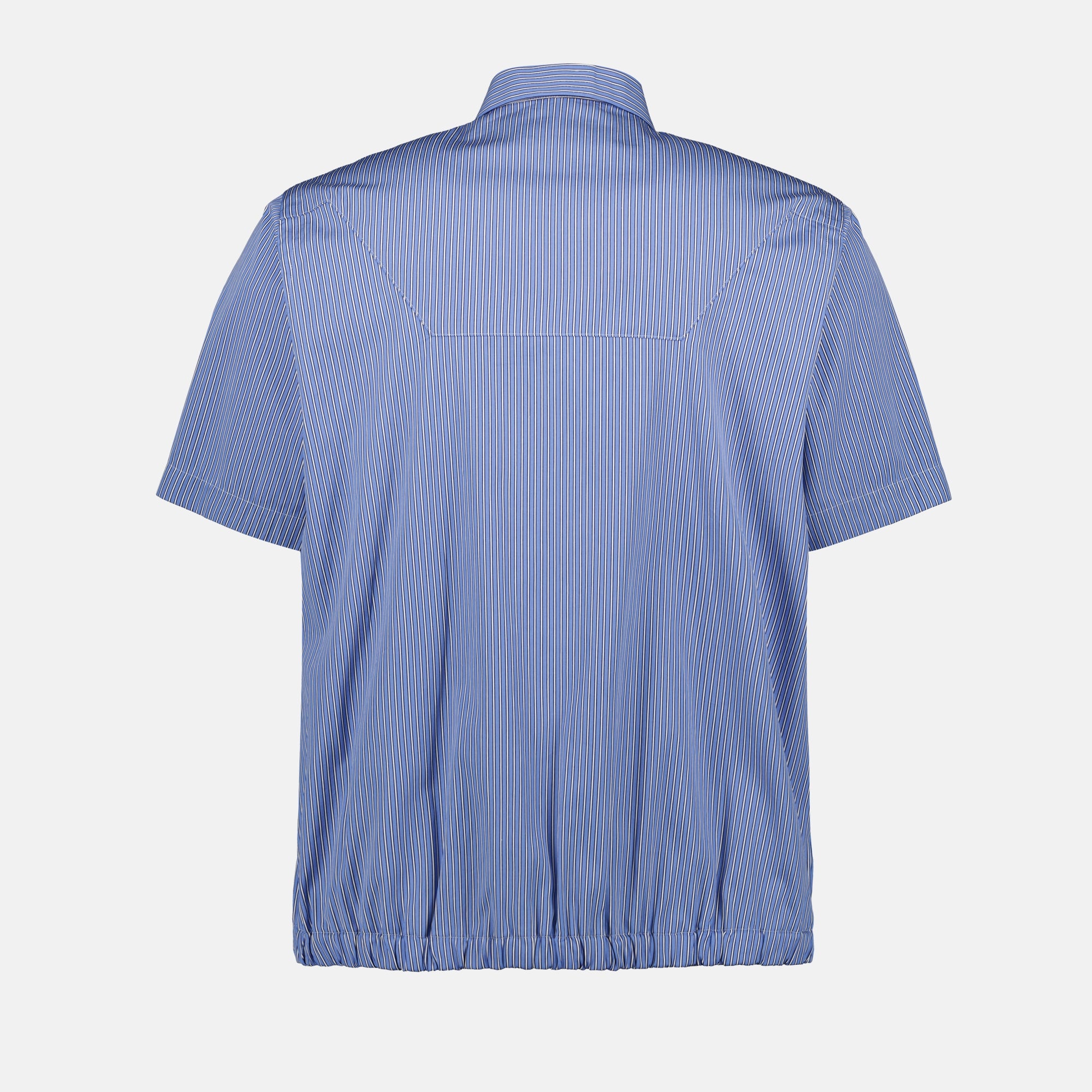 Chemises Chemise en coton à rayures Sacai Bleu Homme