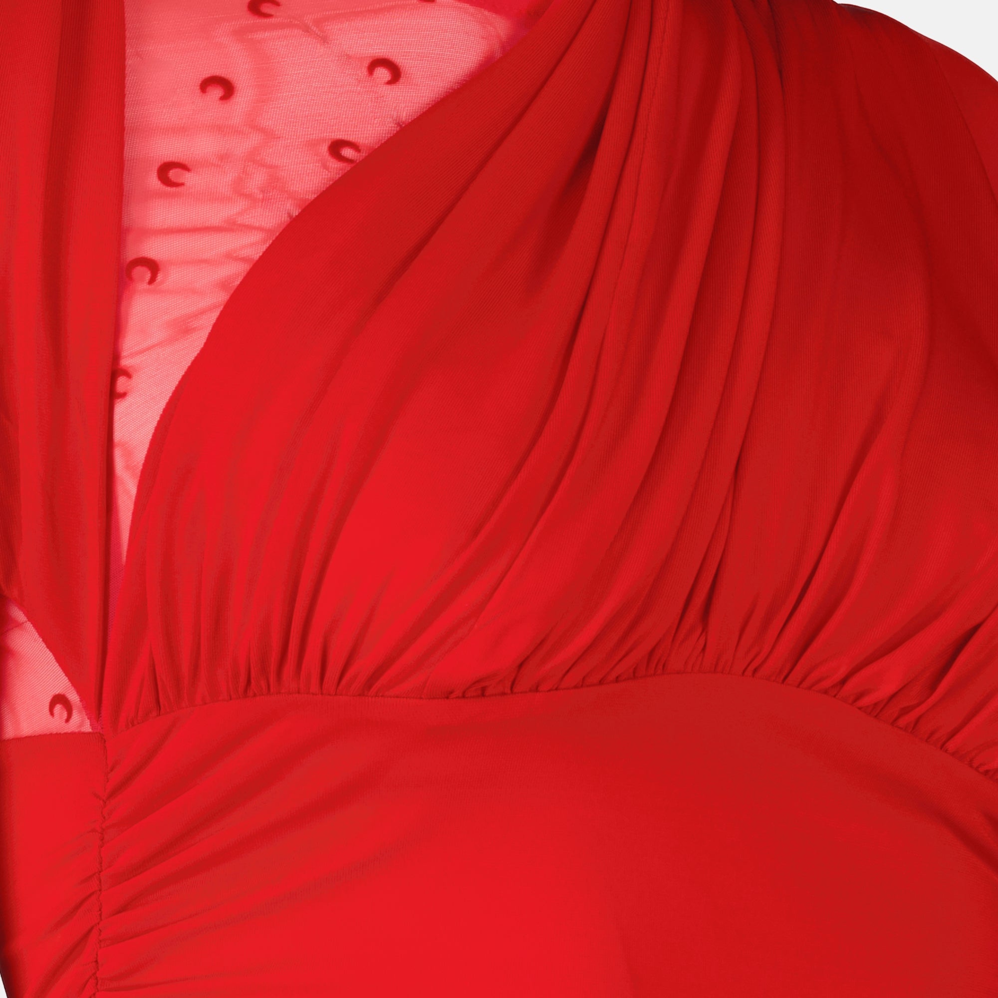 Tops Top in Jersey Rosso Drappeggiato Marine Serre Rouge Femme
