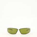 Lunettes SL 963 Grüne Sonnenbrille Saint Laurent Vert Unisexe
