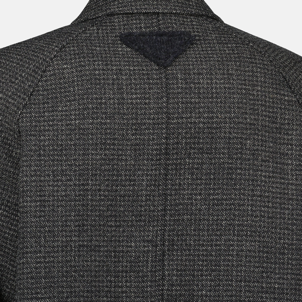 Image of the Prada Men's Wool Coat - Autumn-Winter 2025 - Detailed View_1