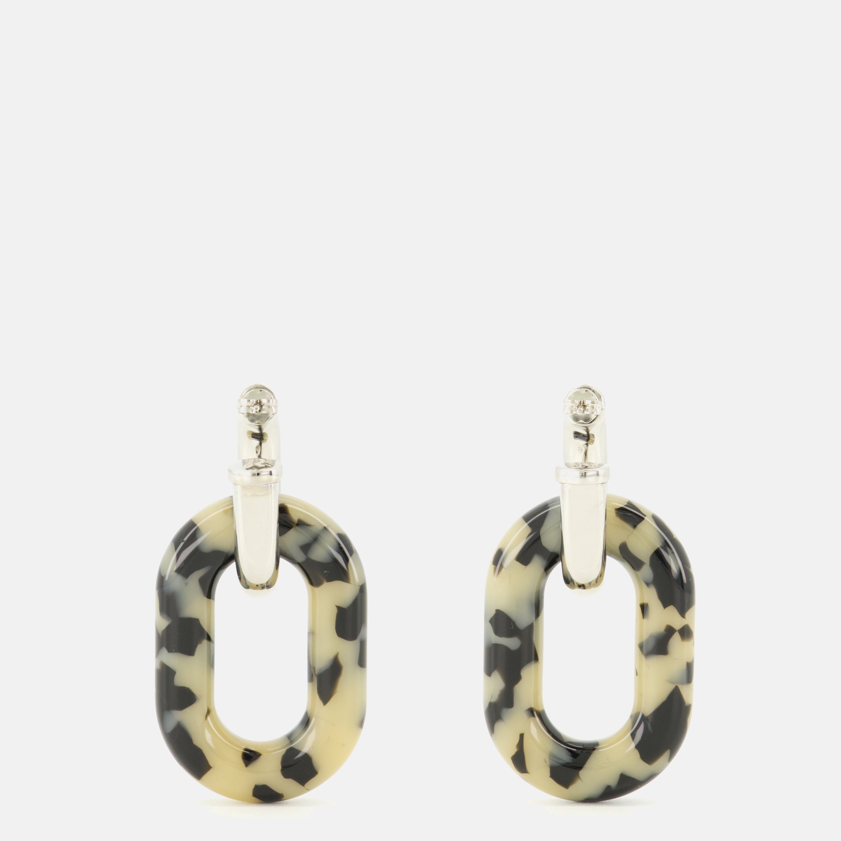 Image de l'article Boucles d'oreilles XL Link à imprimé de la marque Rabanne pour Femme - Saison Printemps-Été 2026 - Vue de Dos