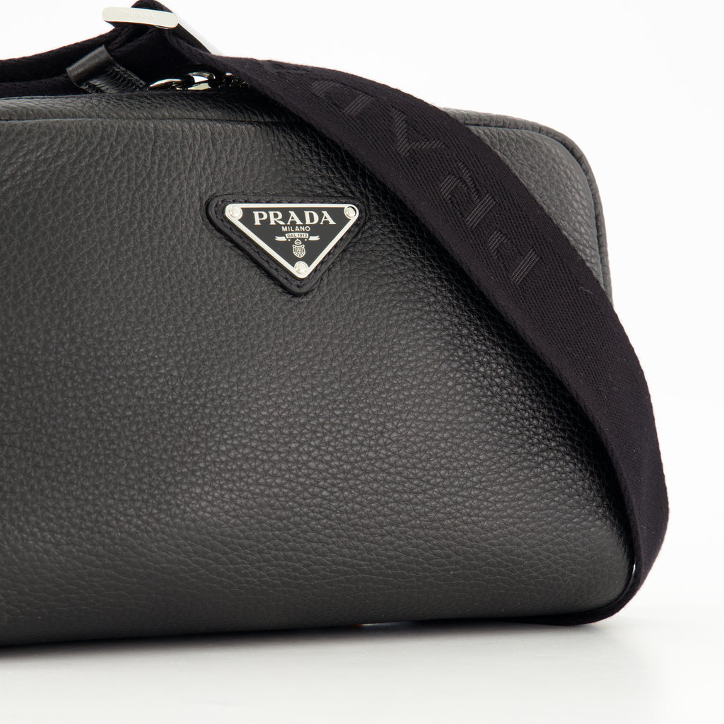 Borse a tracolla Borsa a spalla in pelle Prada Nero Homme