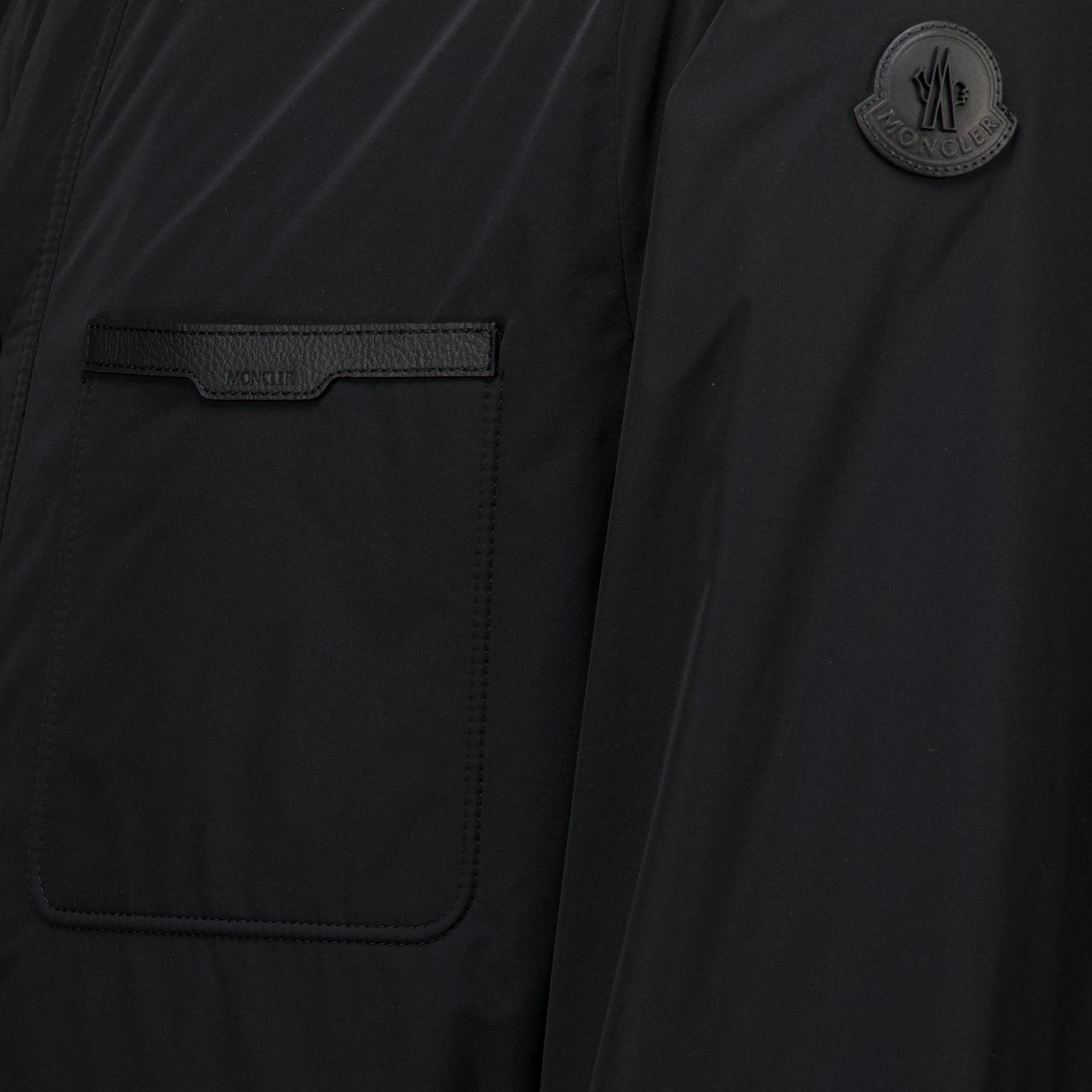 Vestes Yndale Black Down Jacket Moncler Noir Homme