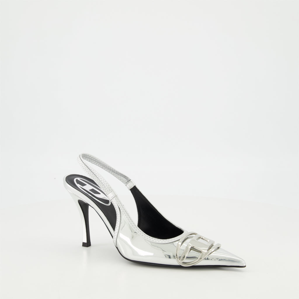 Heels Escarpins D-Venus argentés Diesel Silver Femme