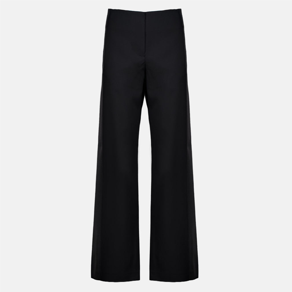 Pantalons Schwarze Wollhose Christopher Esber Noir Femme