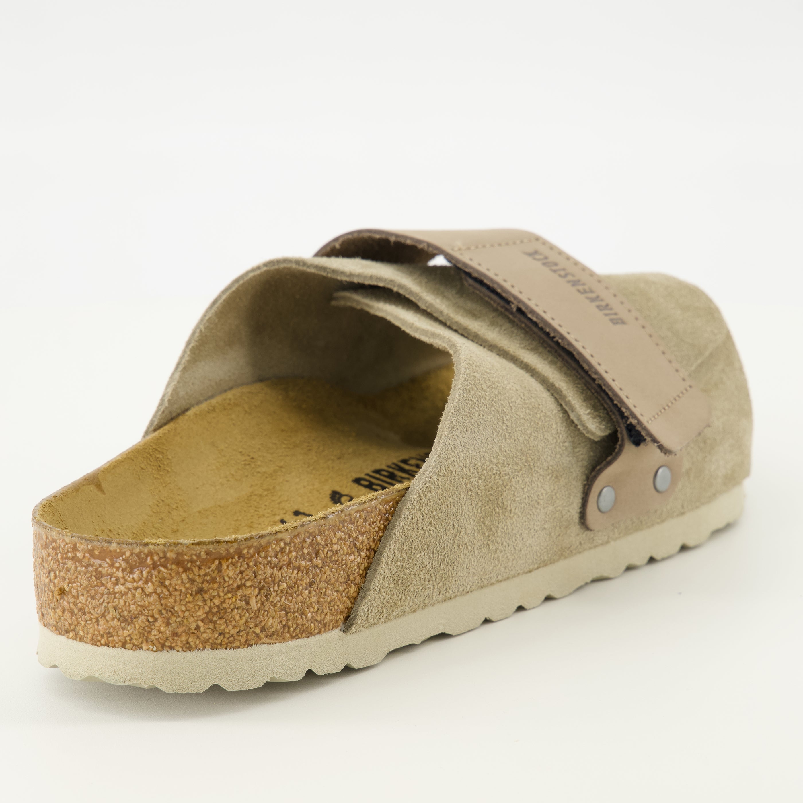 Chaussures ouvertes Sandales Kyoto beige en cuir suède Birkenstock Beige Unisexe