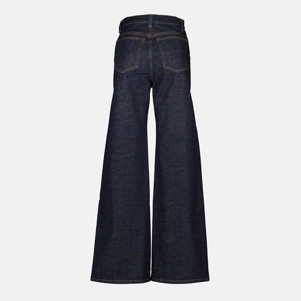 Image of the Khaite brand Dane flare jeans for women - Spring-Summer 2026 - Back view