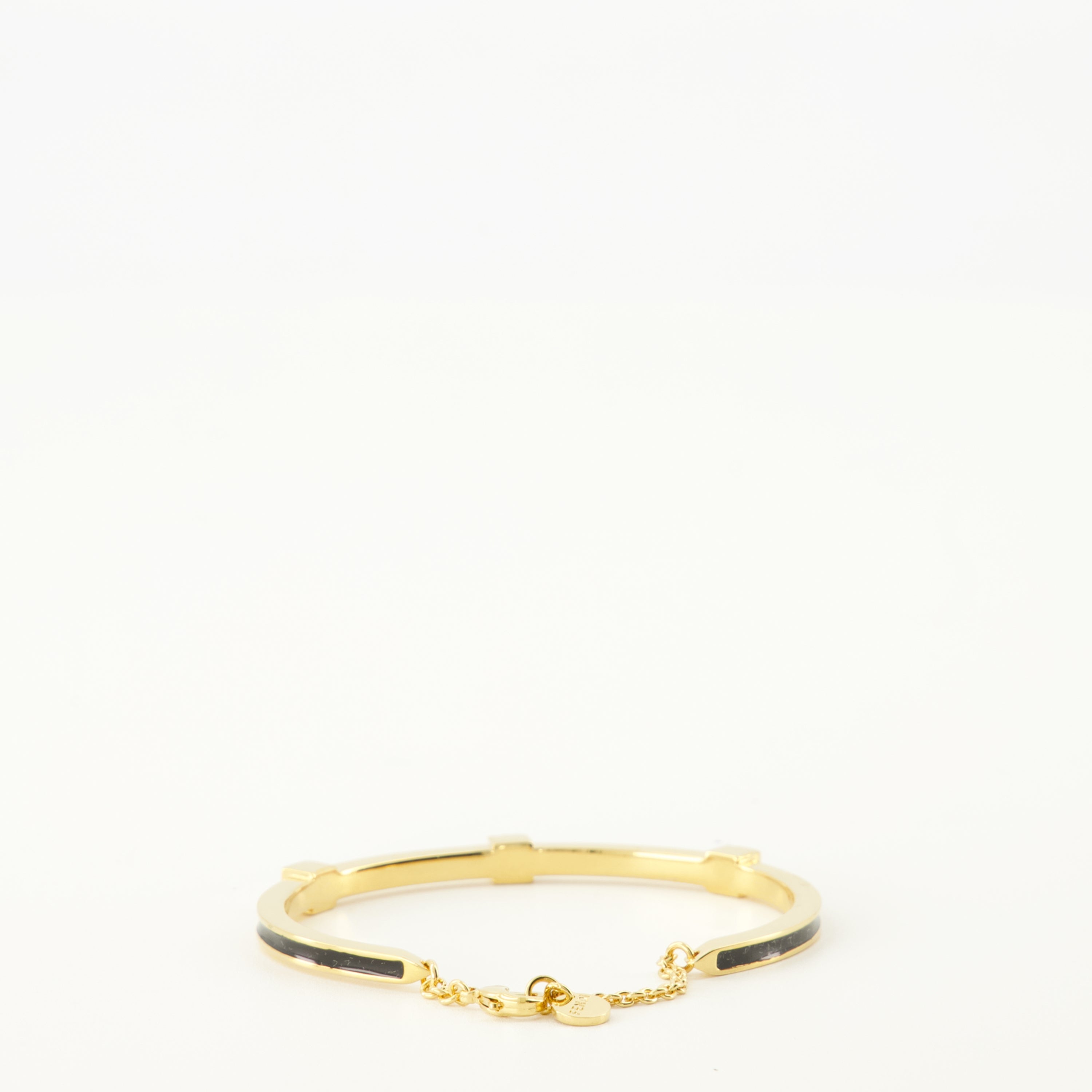 Image of the Forever Fendi gold and black bracelet from the Fendi brand for Women - Spring-Summer 2026 - Back View