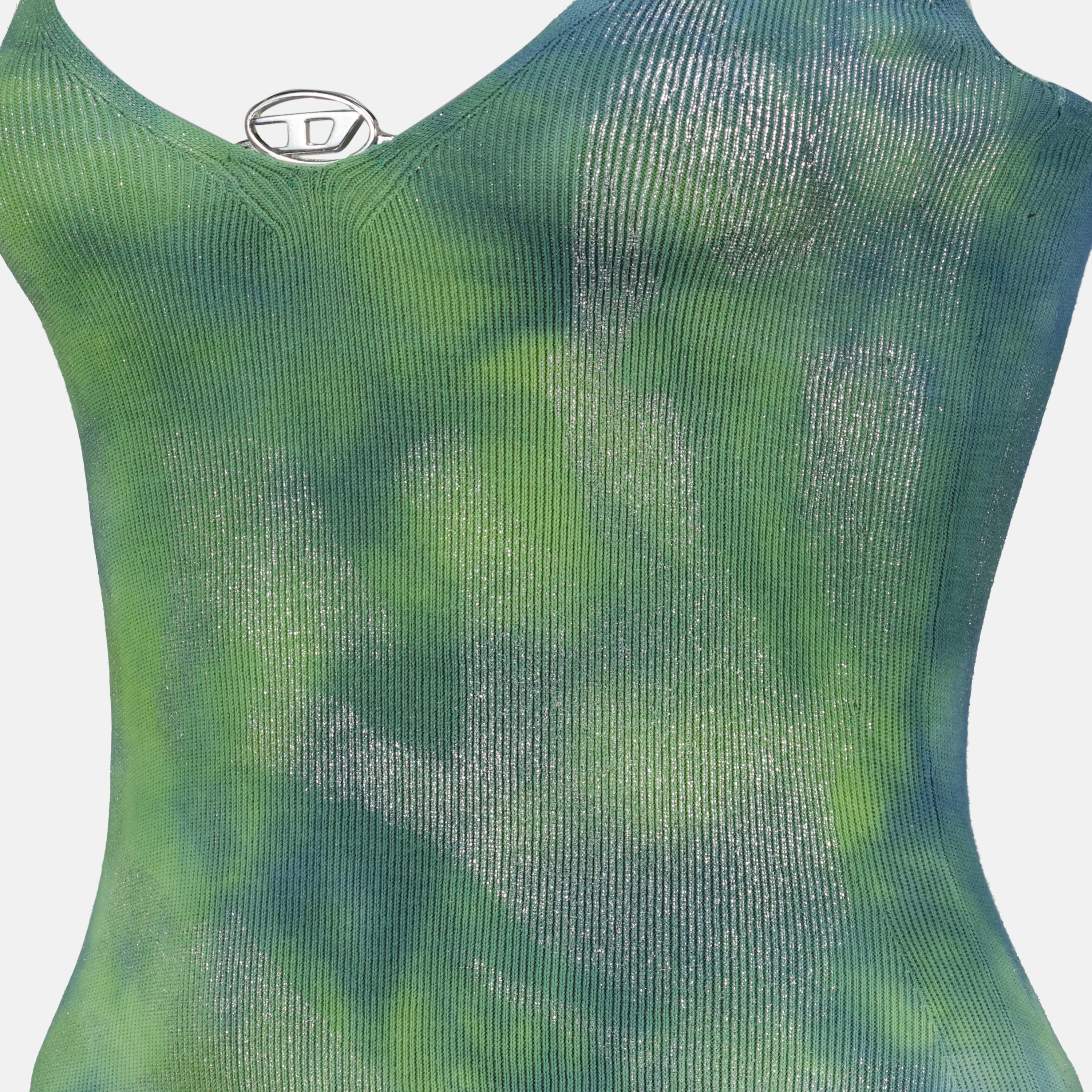 Dresses M-Isma Metallic Dress Diesel Green Femme