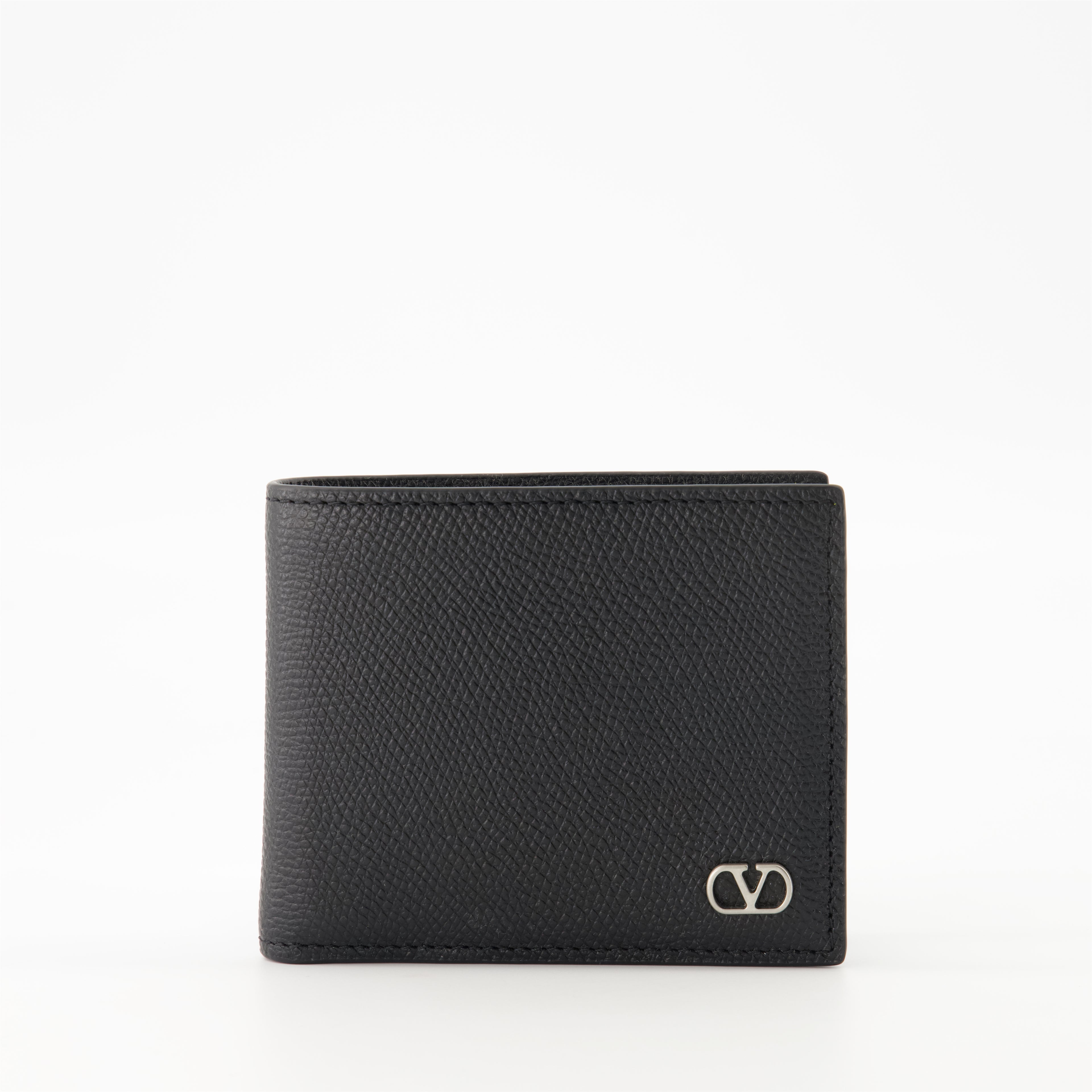 Small leather goods VLogo Wallet Valentino Garavani Black Homme