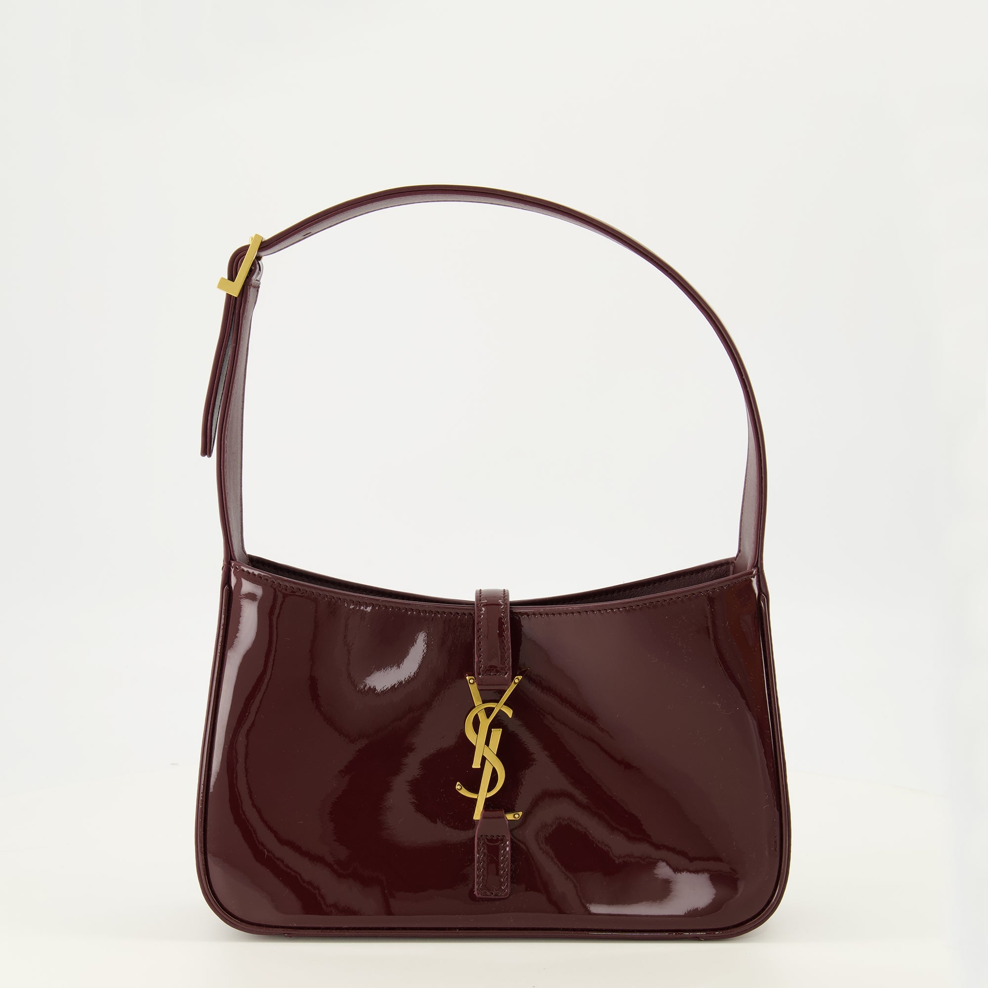 Sacs à main et épaule Saco Le 5 à 7 em Couro Verniz Bordeaux Saint Laurent Bordeaux Femme