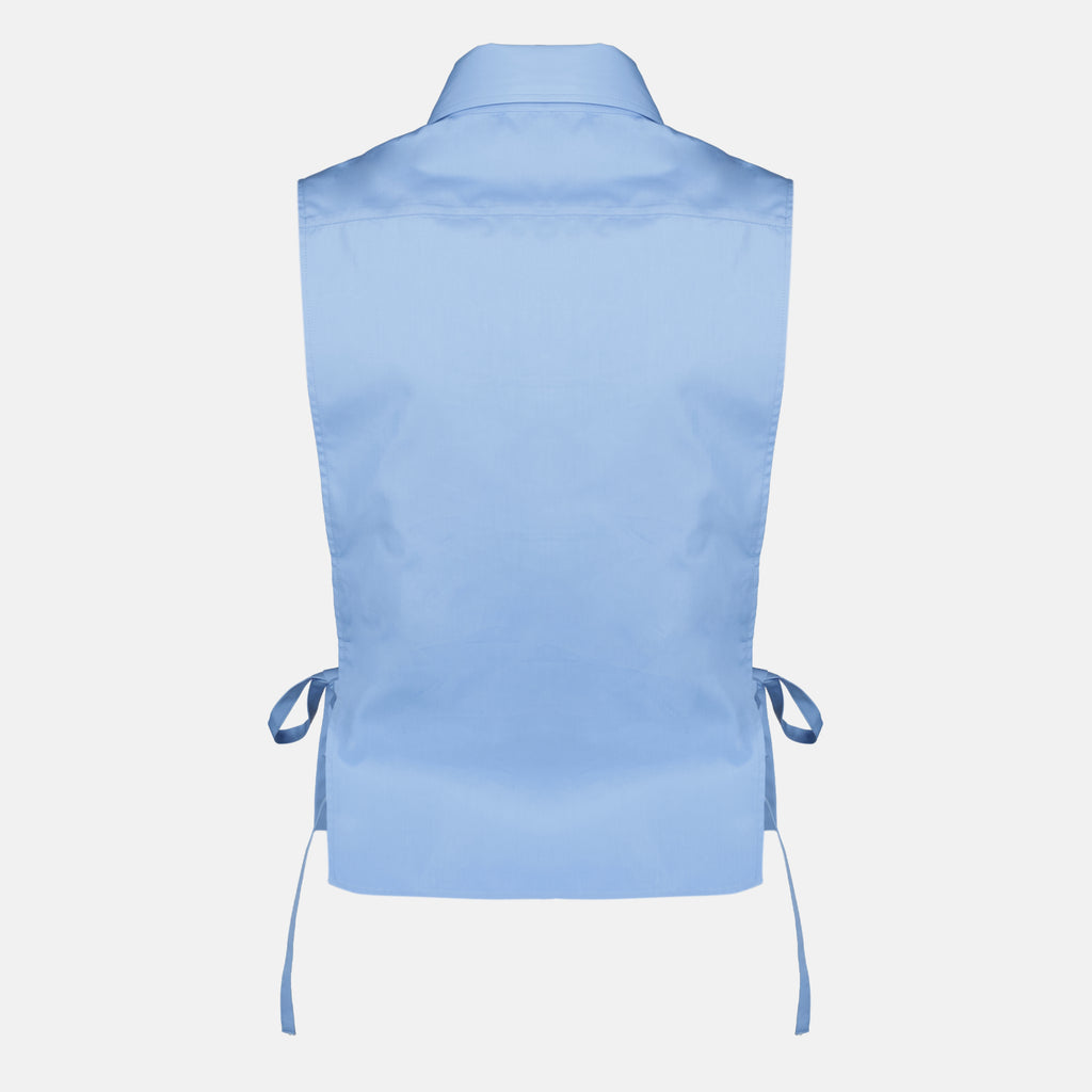 Chemises Camisa de Popeline Azul Miu Miu Bleu Femme