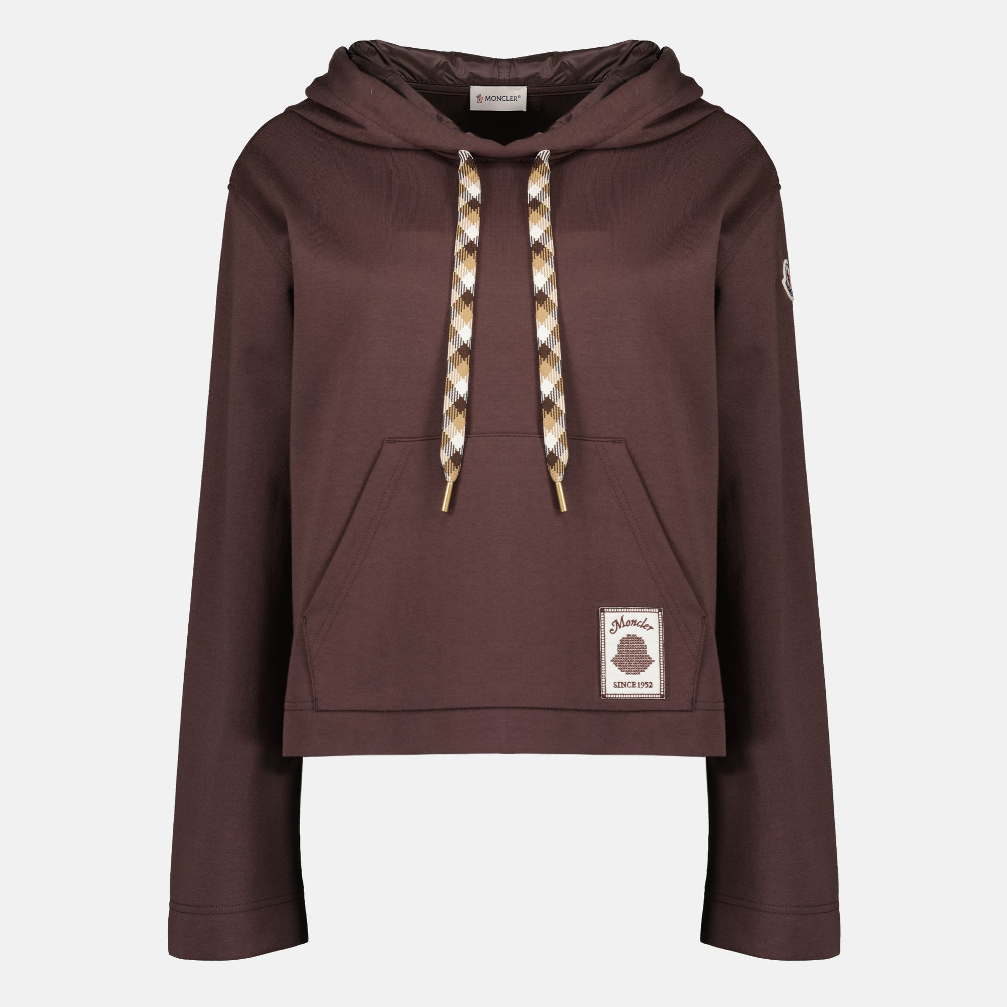 Sweatshirts 브라운 후드티 Moncler Marron Femme