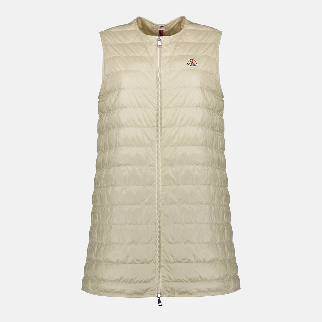 Image of the Moncler Women's 3-in-1 beige parka - Spring-Summer 2026 - Detailed View_1