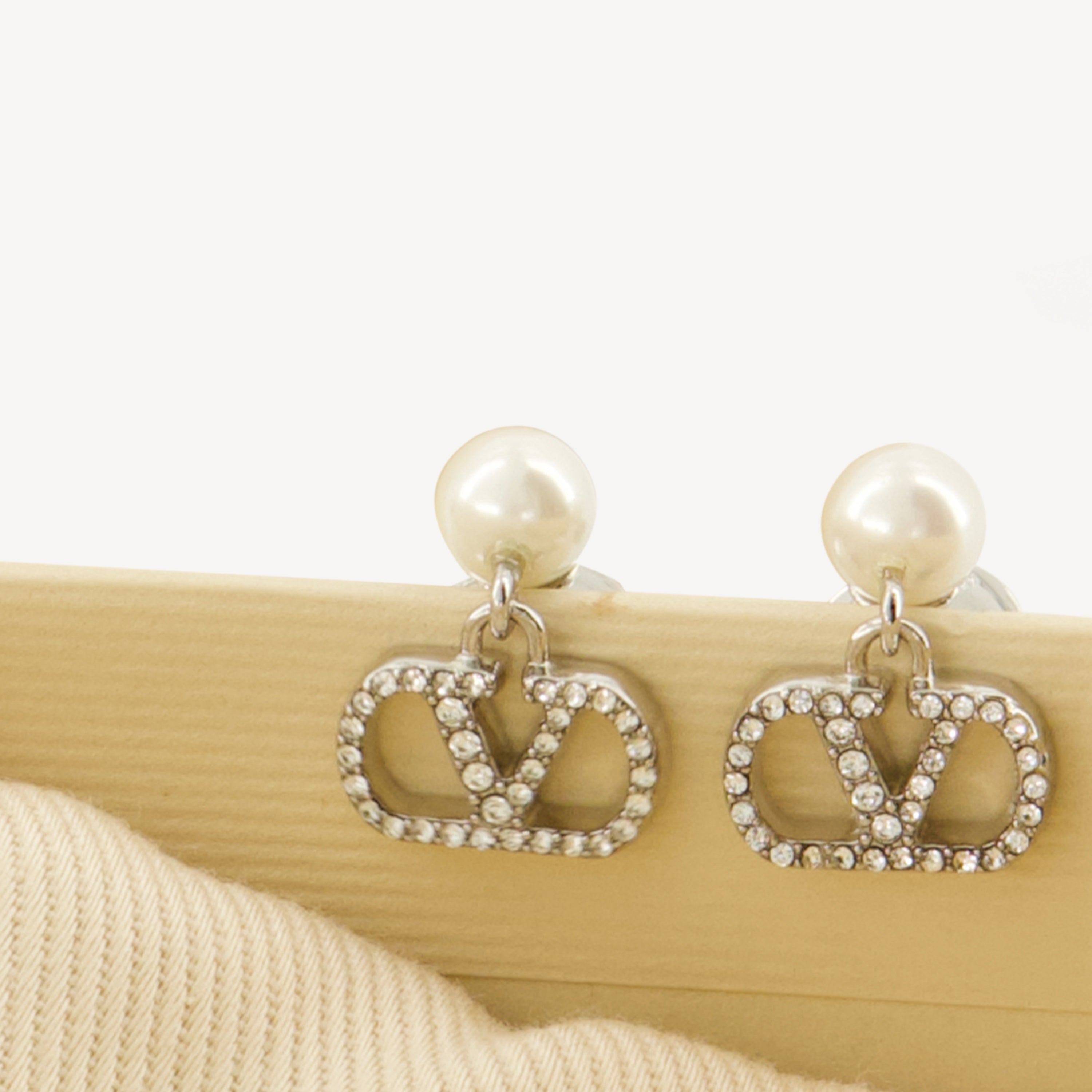 Bijoux Brincos Vlogo Valentino Garavani Argenté Femme