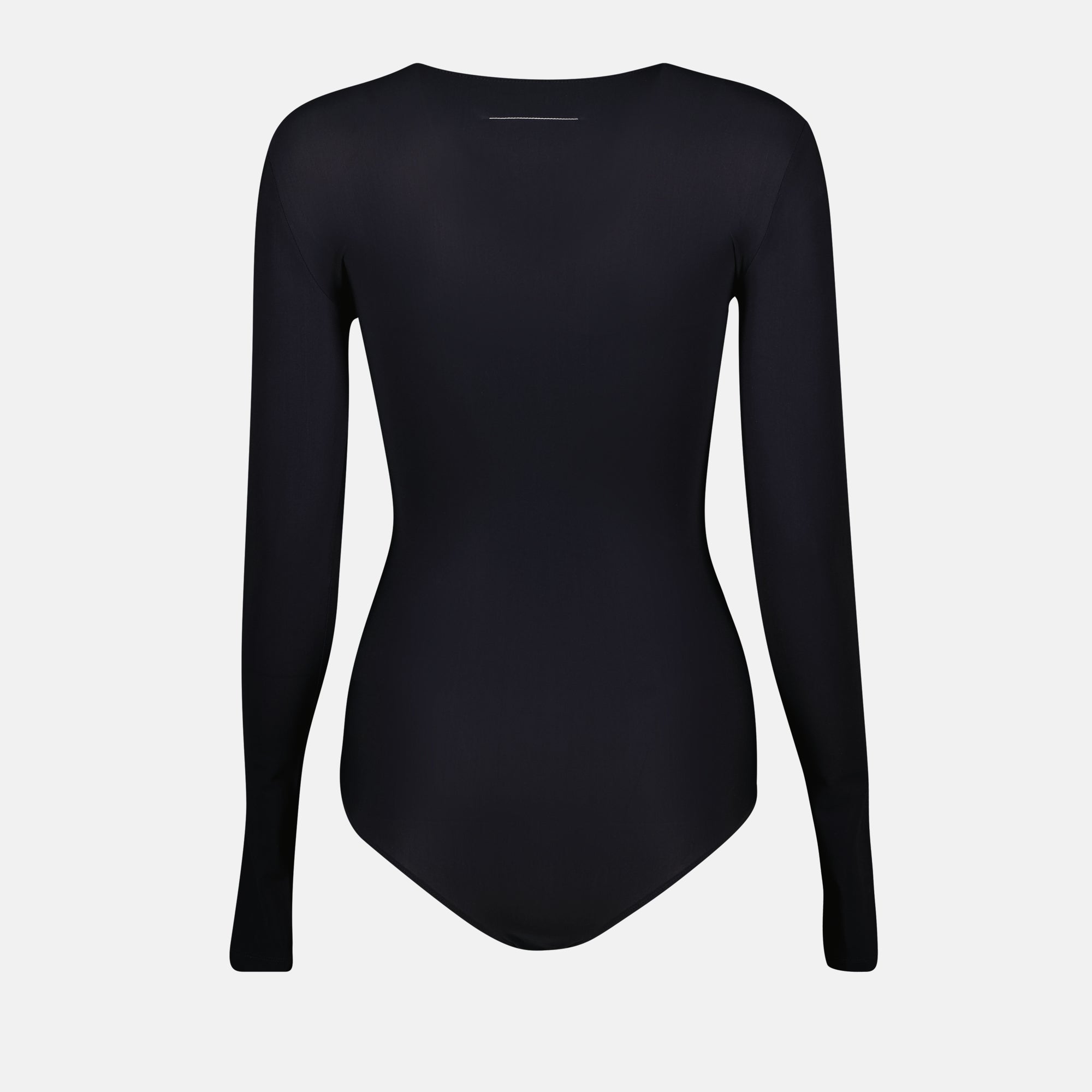 Tops Long Sleeve Bodysuit Mm6 Black Femme