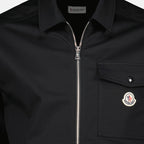 Imagen del artículo Camisa sobrehombra de gabardina azul marino de la marca Moncler para Hombre - Temporada Primavera-Verano 2026 - Vista Detallada_2