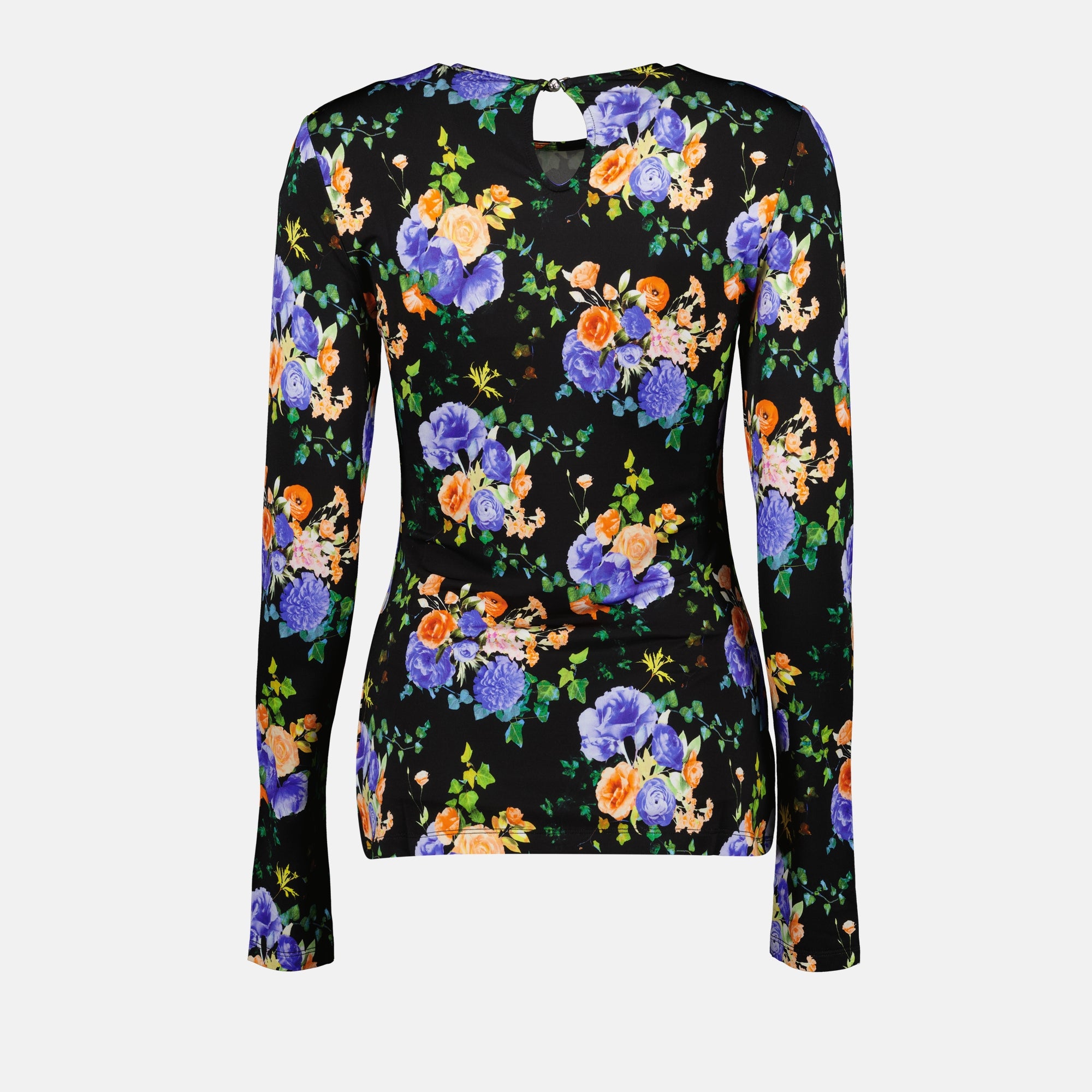 Tops Flower-Printed Top Rabanne Black Femme