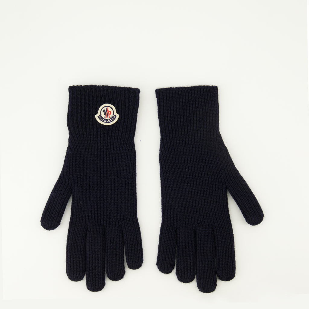Image de l'article Gants en laine de la marque Moncler pour Homme - Saison Automne-Hiver 2025 - Vue de Face