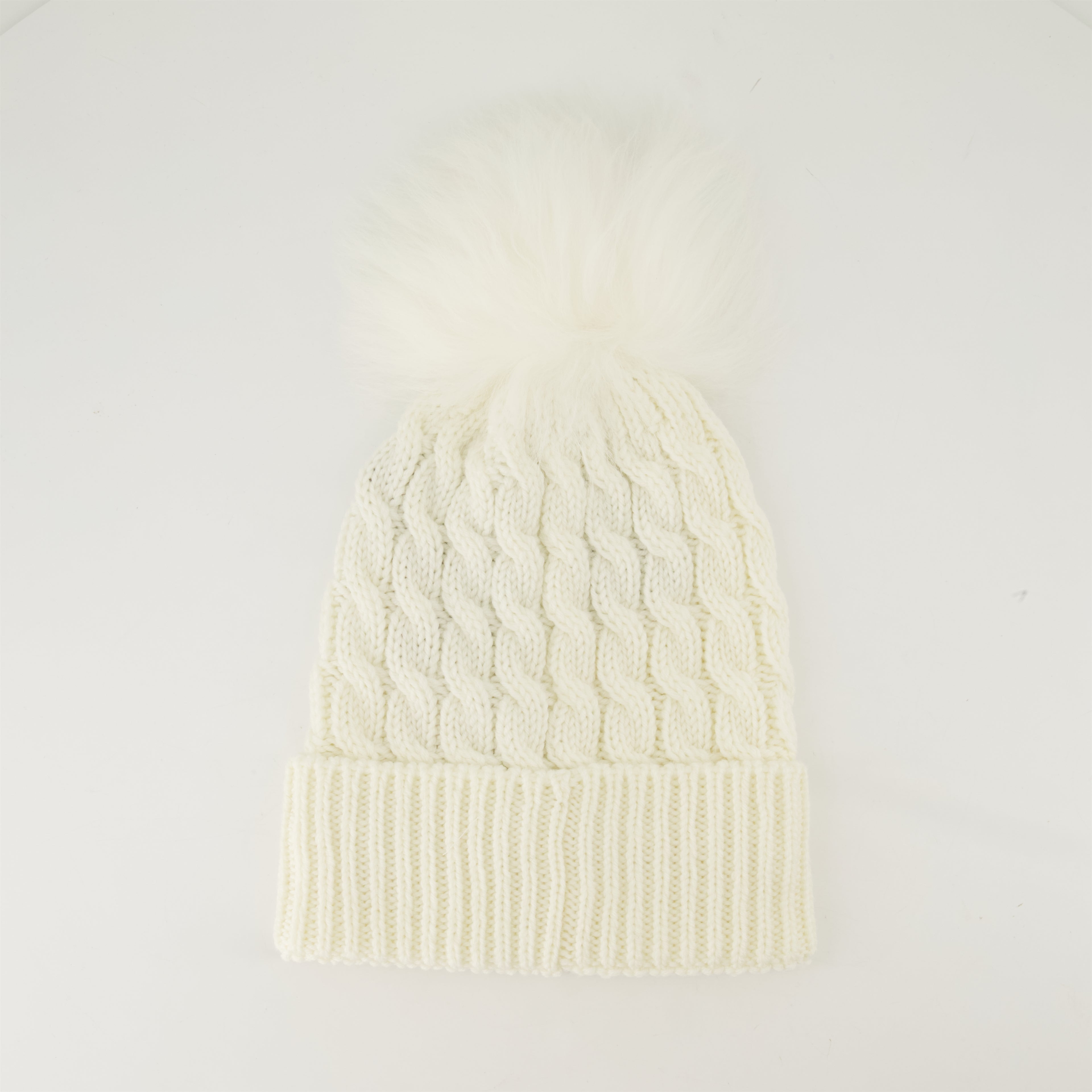 모자, 캡 및 비니 Bonnet à pompon Moncler Grenoble 하얀색 Femme