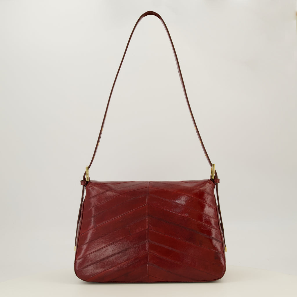Sacs à main et épaule Flap Bag 26325 in Burgundy Myxine Fendi Bordeaux Femme