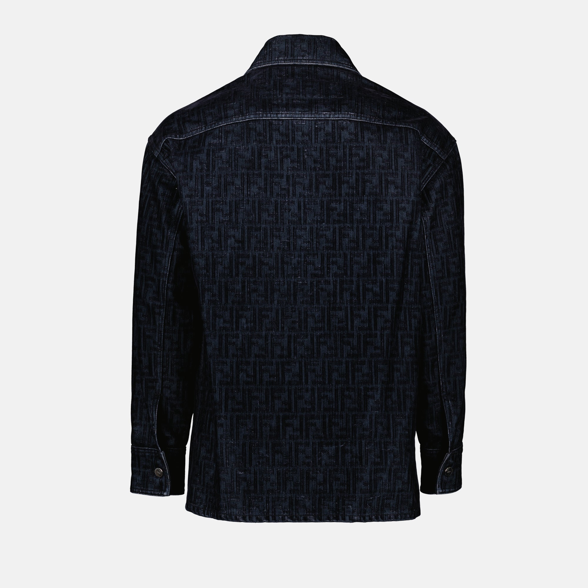 Shirts FF Denim Shirt Fendi Dark blue Homme