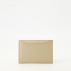 Imagen del portatarjetas Day de cuero beige de Givenchy para mujer - Temporada Otoño-Invierno 2025 - Vista Trasera