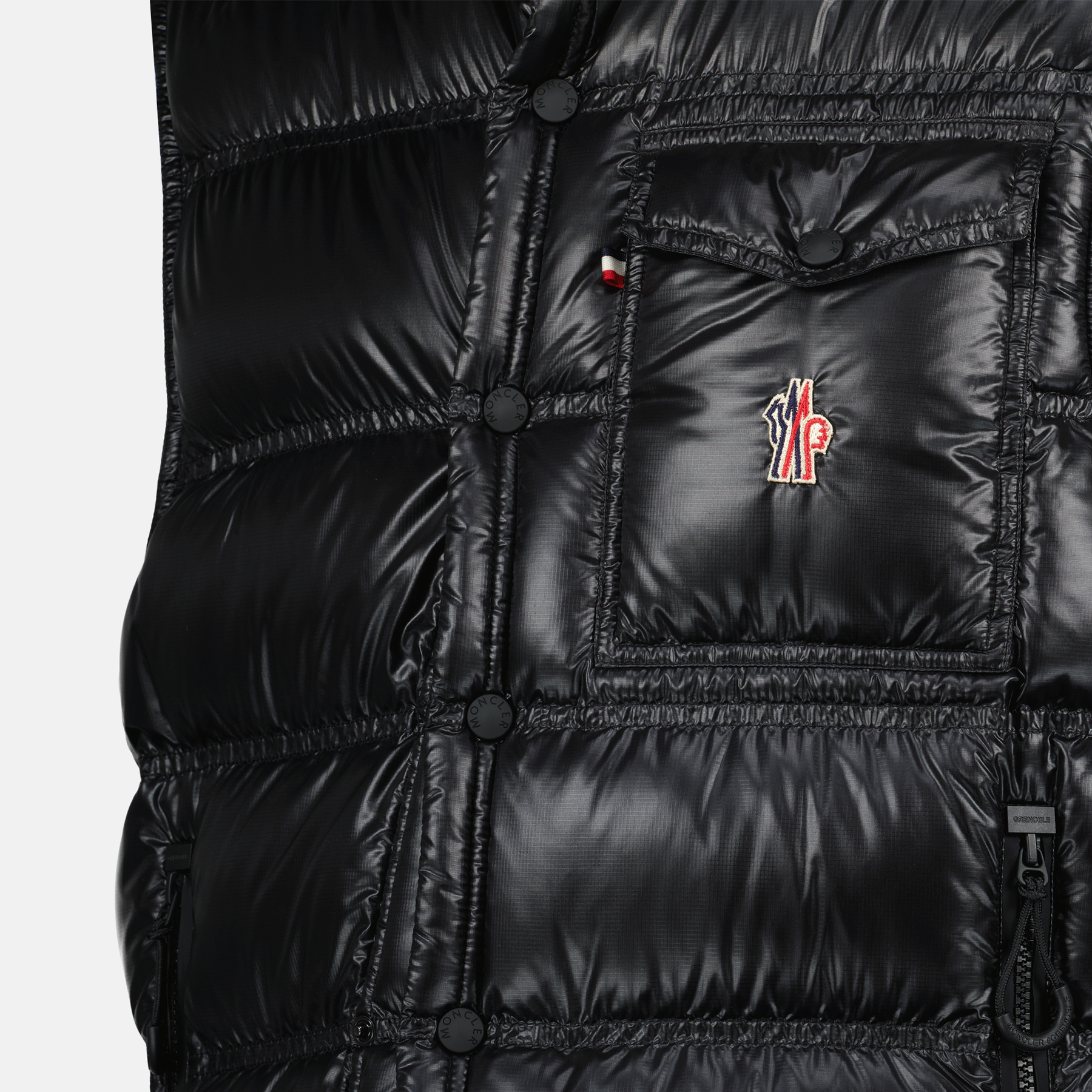 Vestes Doudoune sans manches Nantu Moncler Grenoble Noir Homme