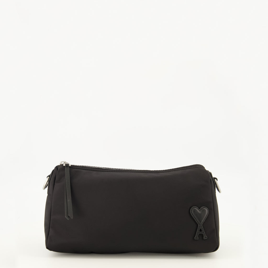 Sacs bandoulière 마르셀 백 블랙 나일론 Ami PARIS Noir Unisexe
