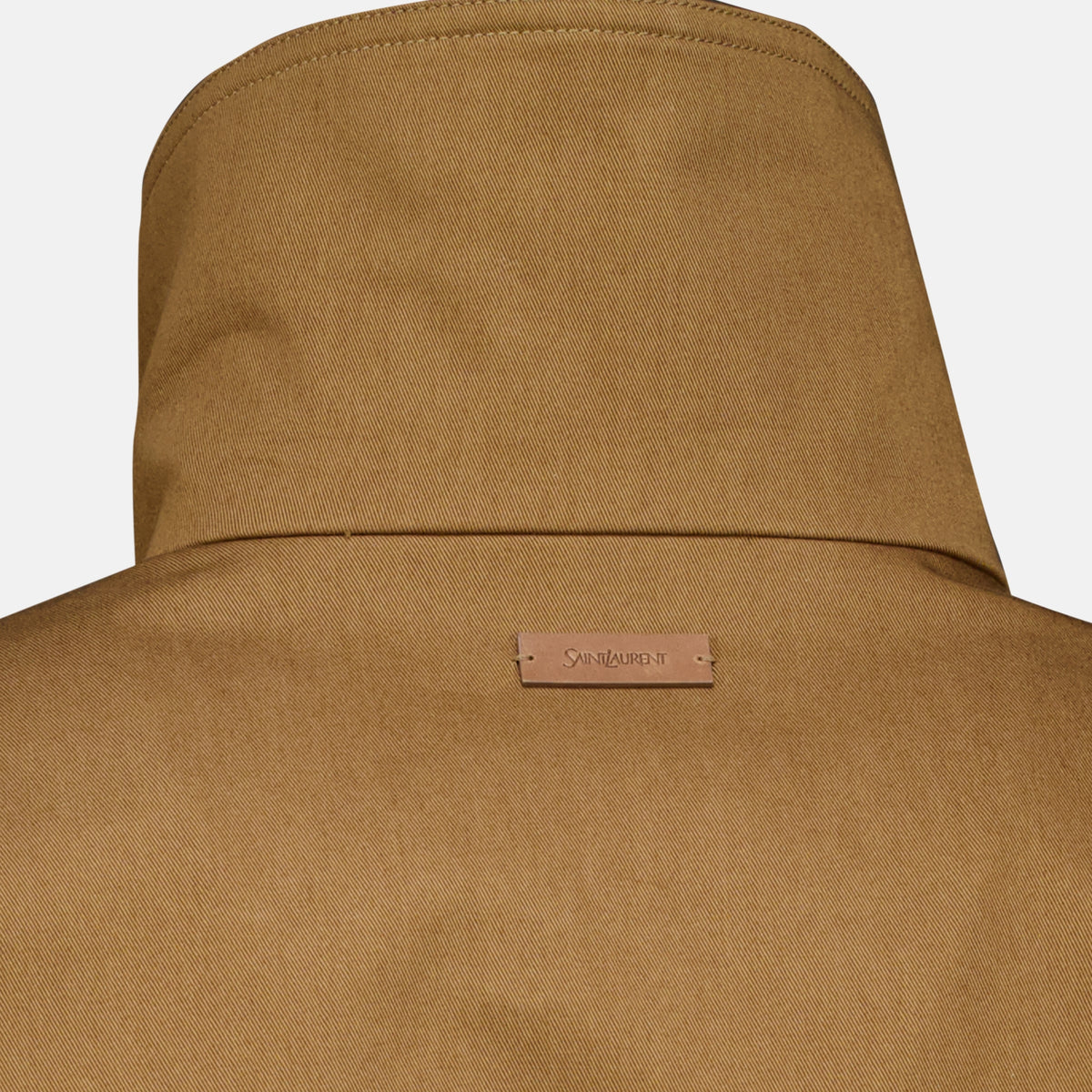 Vestes Blouson en sergé de coton Saint Laurent Marron Femme