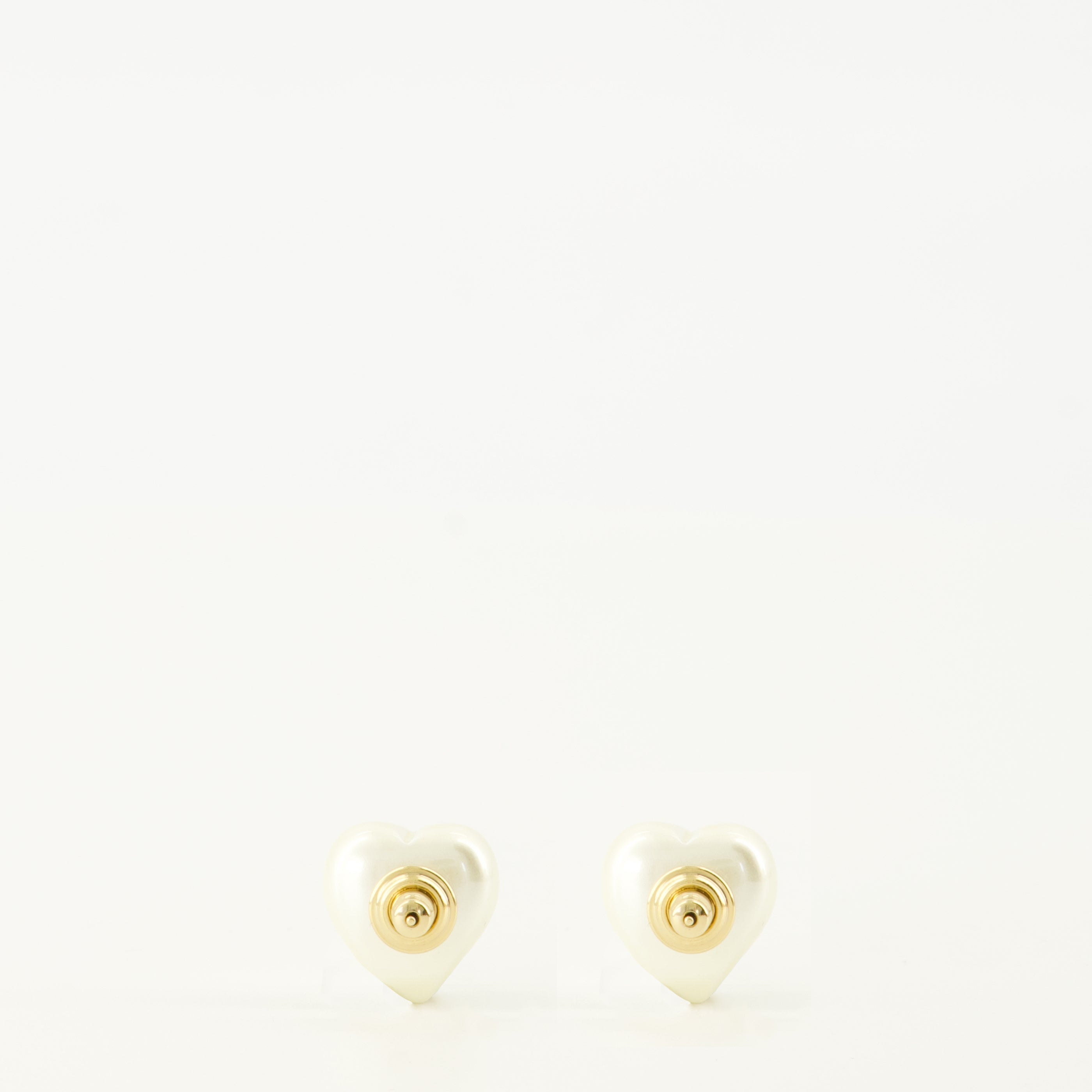 Bijoux Orecchini Vlogo in Metallo e Perline Valentino Garavani Doré Femme