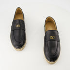 Espadrilles Espadrilles en cuir Palm Valentino Garavani Noir Homme